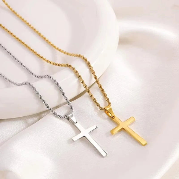 Elegant Gold Cross Necklace